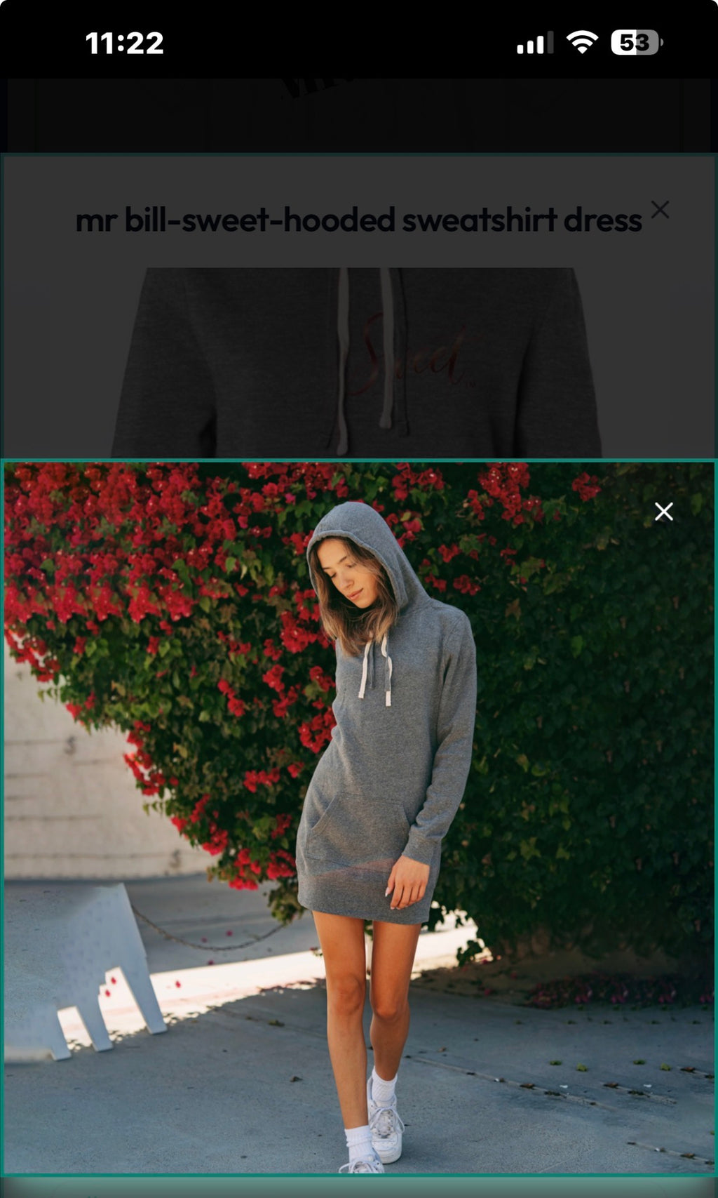 mr bill-sweet-hooded sweatshirt dress