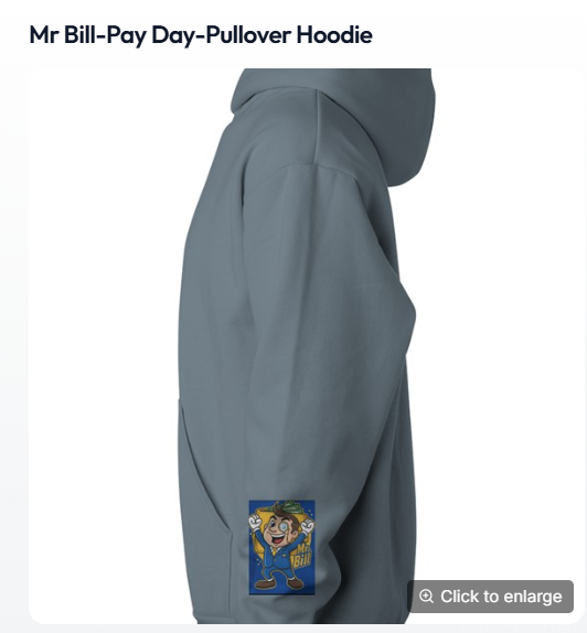 mr bill -pay day - pullover hoodie