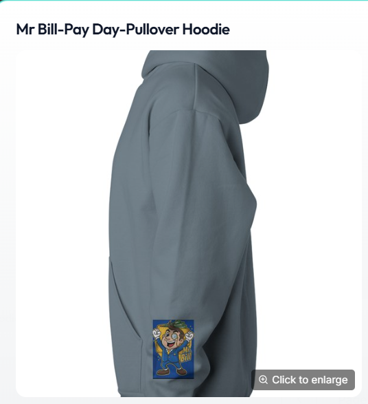 mr bill -pay day - pullover hoodie