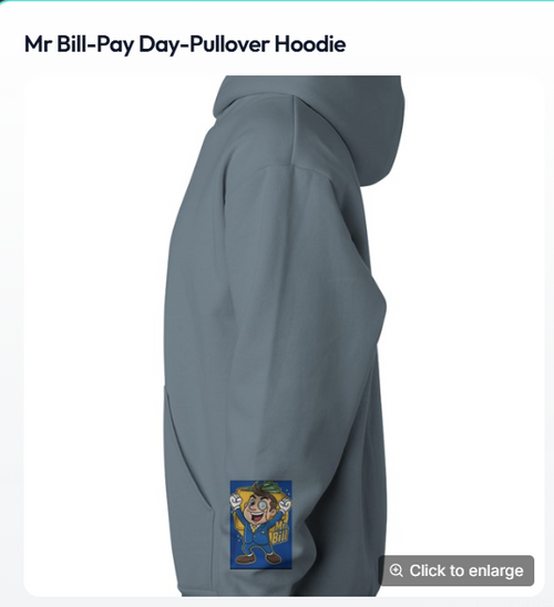 mr bill -pay day - pullover hoodie