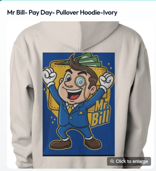mr bill -pay day - pullover hoodie