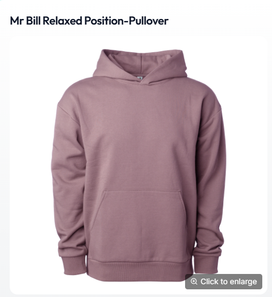 mr bill -relaxed position -pullover hoodie