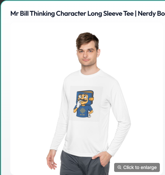 mr bill- thinking tee- long sleeve