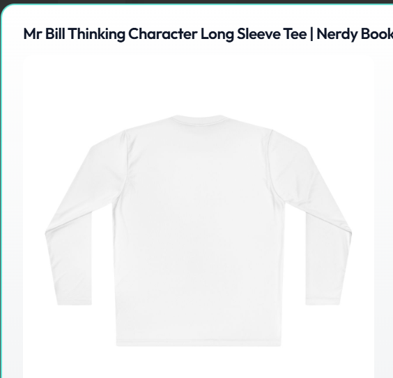mr bill- thinking tee- long sleeve