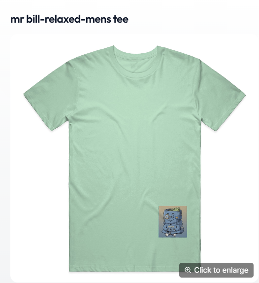 mr bill-relaxed position- tee