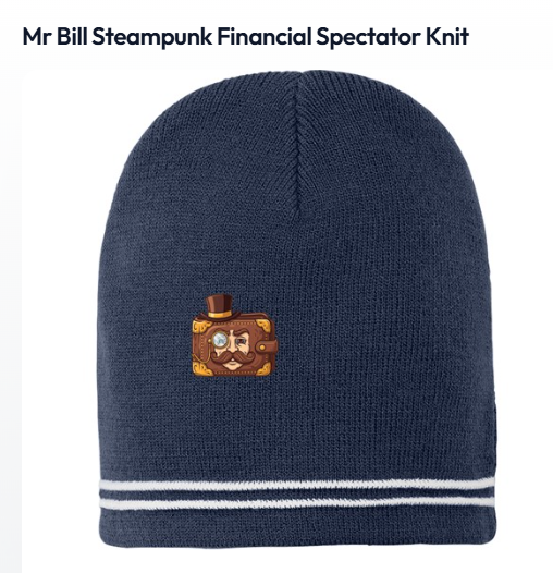 mr bill- steampunk- spectator knit cap